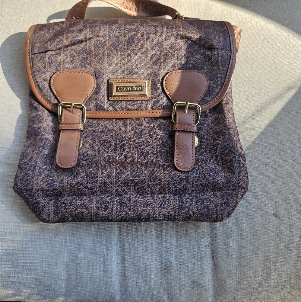 Calvin Klein Brown Logo Bag